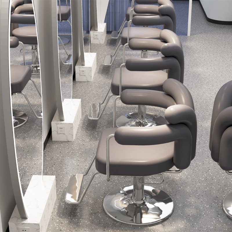 Durable Hairdressing Equipment Barber Chair Comfortable Styling Salon Furniture Classic Leather customized color