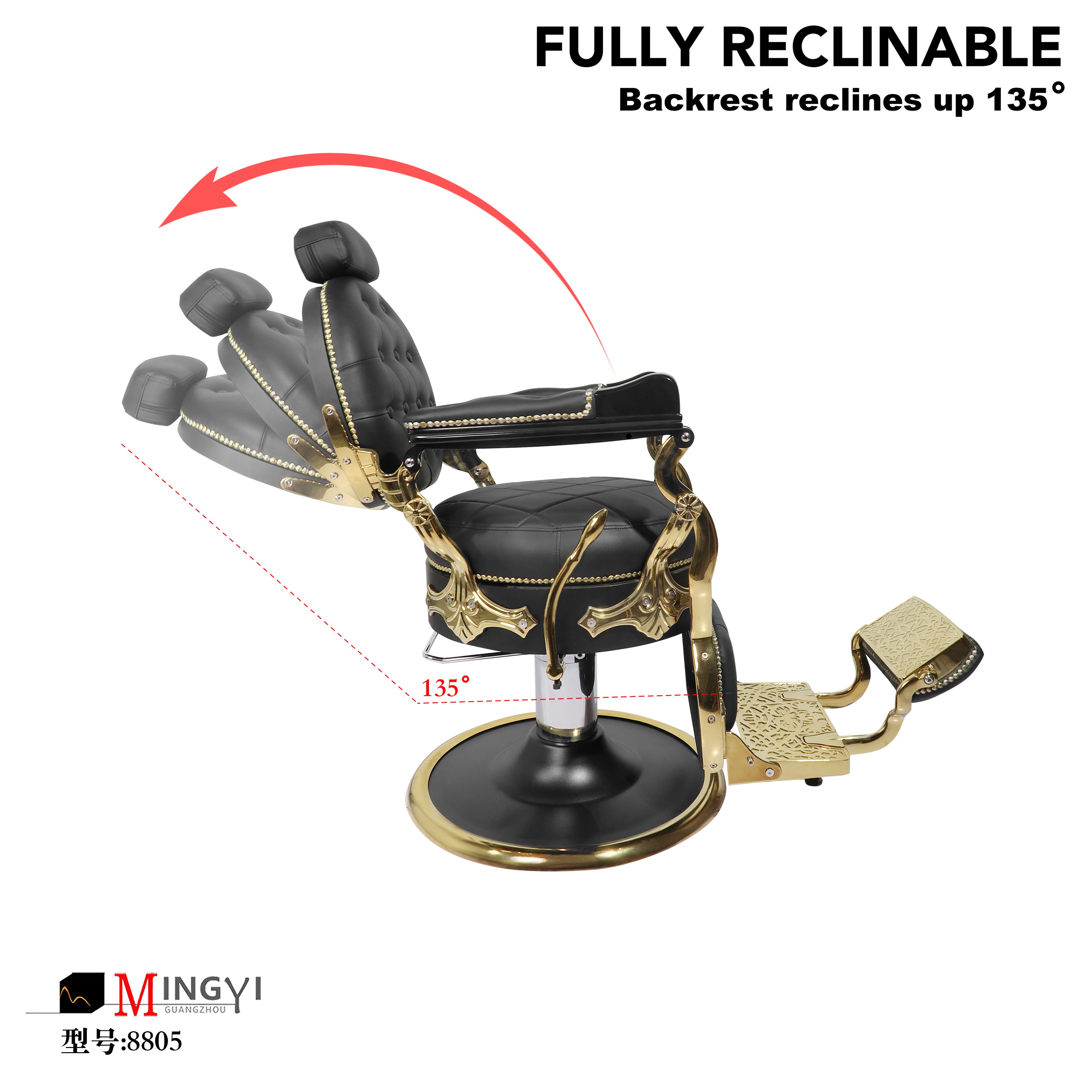 new model man's salon chair hair salon furniture gold antique barber chair