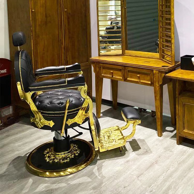 new model man's salon chair hair salon furniture gold antique barber chair