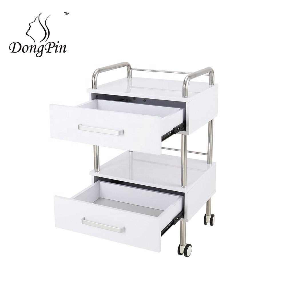 Tool trolley beauty cart hair salon facial trolley cart with drawers and wheels