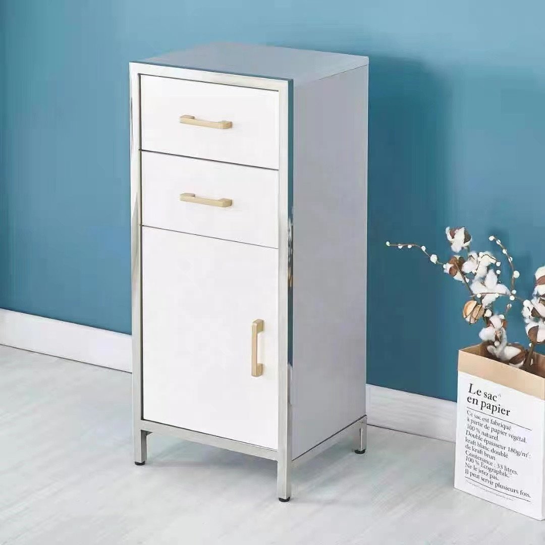Stainless steel barber shop tool cabinet cart hair salon special tool cart rack hair salon barber small cabinet HP-805