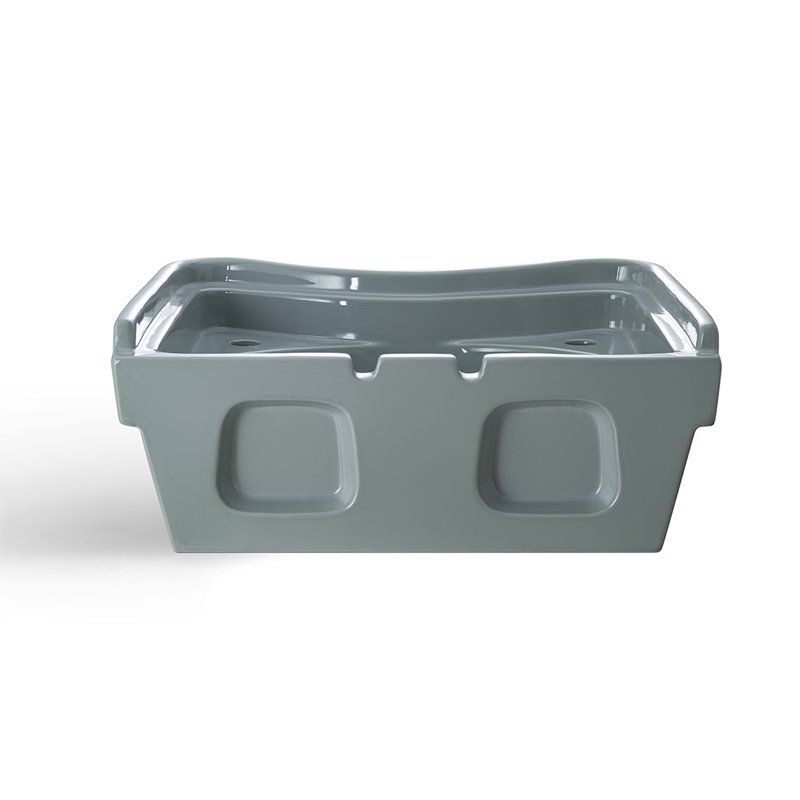 Gray Color Ceramic Salon Sink Shampoo Bowl Contemporary Shampoo Chairs Set Hair Salon Furniture Factory Directly Sell 50pcs