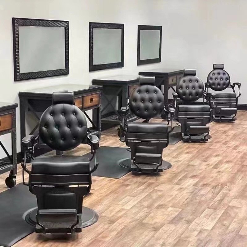 Multi-functional hair salon retractable therapy chair salon barber beauty salon lift hair cutting chair
