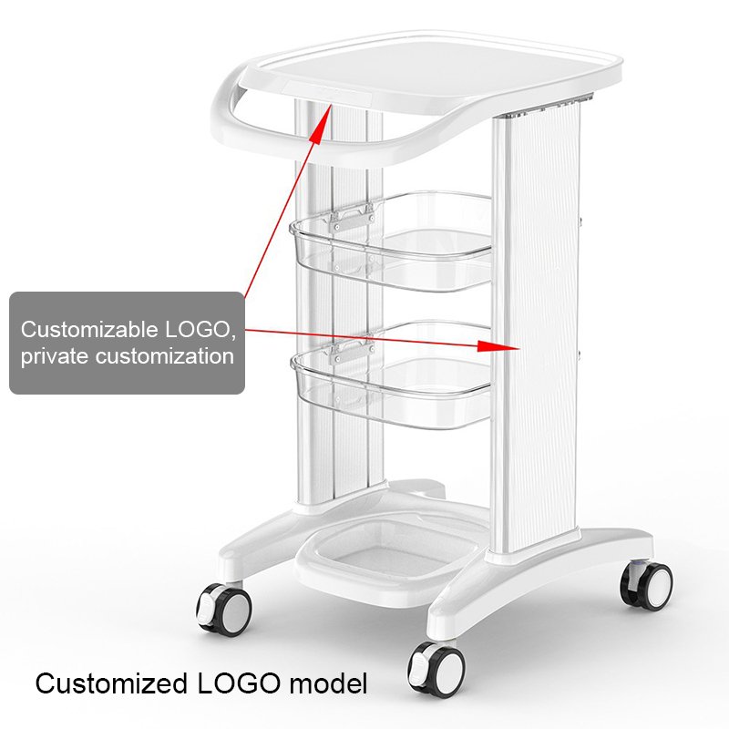 Mobile Professional trolley Spa Portable Beauty carts Acrylic salon trolley cart