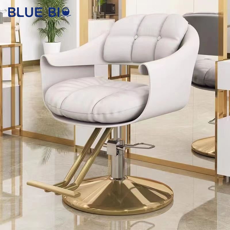 Classic Traditional Saln Barber Shop Supplier Middle High-end Barber Waiting Chairs Adjustable Rotating Hair Salon Chair