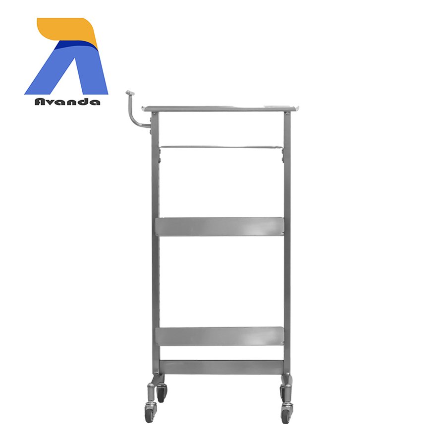 Commercial Furniture Smooth And Textured Stainless Steel Trolley For Beauty Salon For Wholesale