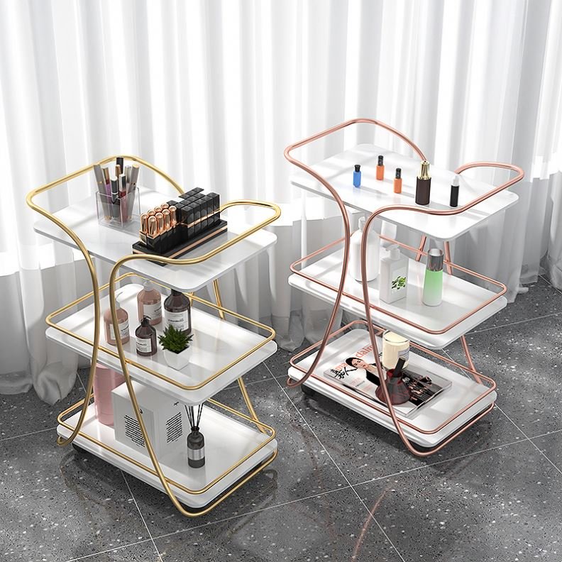 Beauty Cart Hair Salon Tool Cart 3Tier Beauty Shelf Hair Salon Beauty Parlor Cart