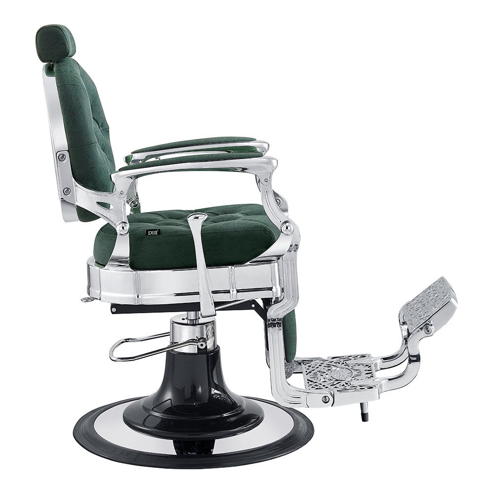 Popular Design Grey PU Barber Chairs Silver Stainless Steel Hair Salon High Quality Shop Equipment Chairs