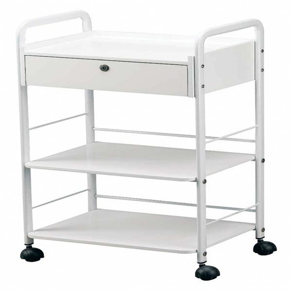 Hand grip widen Beauty salon rolling steel massage cart trolley