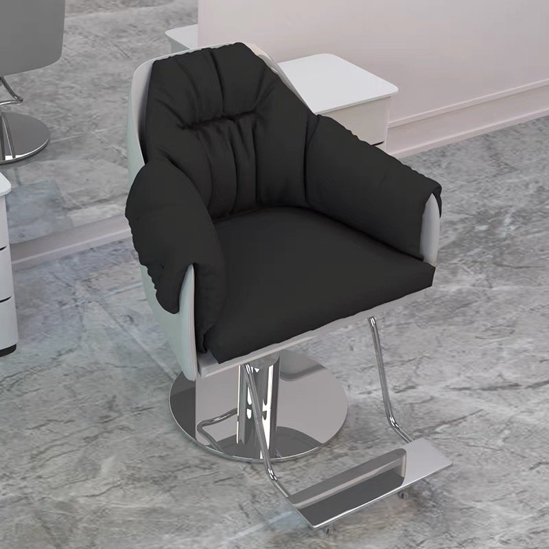Wholesale price PU leather Stainless Steel Lifting Rotating Beauty salon Hair Cutting Styling Swivel Barber Chair