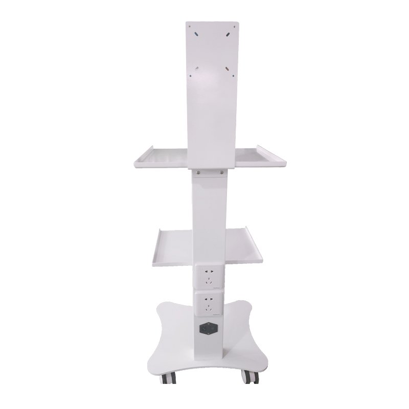 New Fashion Metal Hospital Treatment Trolley Mobile Tool Cart with Socket Medical Trolley Cart for Hospital or Clinic