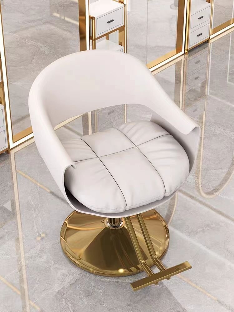 hair salon Pink gold Reclining hydraulic Adjustable lift beauty salon equipment Barber Chair styling chair for Salon