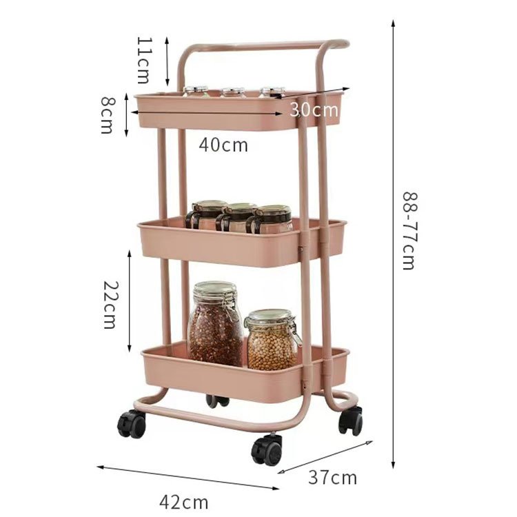 Multi Mobile Storage Beauty Salon Rack Trolley Cart Bedroom Storage Rack With Wheels Organizer Beauty Accessories