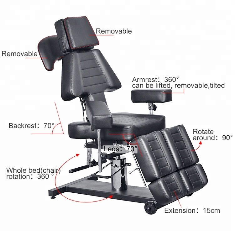Electric Tattoo Chair Furniture Tattoo Chair Portable Barber Chair Salon Furniture