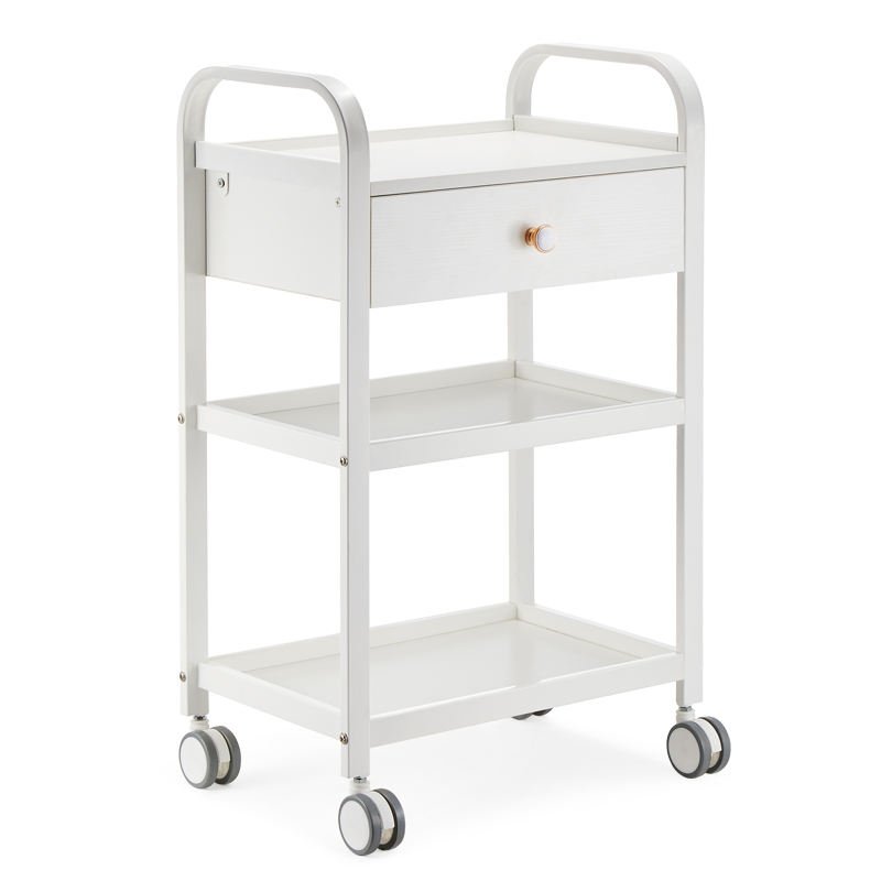 Special Price Deluxe Edition Salon Beauty Tools Trolley Hairdressing SPA Cart Multi-Function Manicure Cart With Silent Casters
