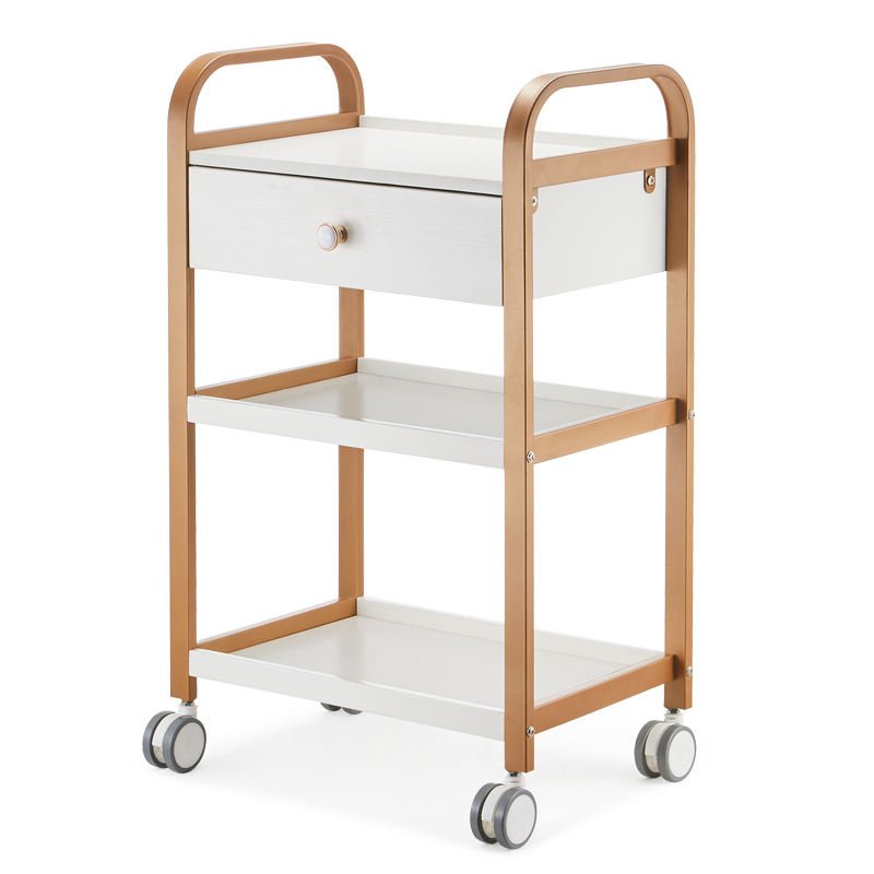 Special Price Deluxe Edition Salon Beauty Tools Trolley Hairdressing SPA Cart Multi-Function Manicure Cart With Silent Casters