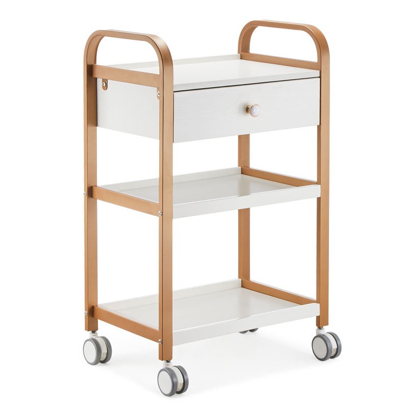 Special Price Deluxe Edition Salon Beauty Tools Trolley Hairdressing SPA Cart Multi-Function Manicure Cart With Silent Casters
