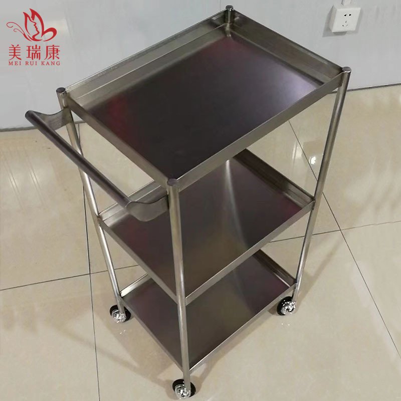 Golden metal salon furniture cheap working trolley wholesale