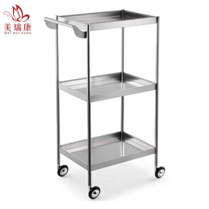 Golden metal salon furniture cheap working trolley wholesale