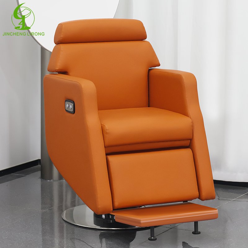Luxury single motor electric barber chair electric backrest large pump customizable salon retro chair