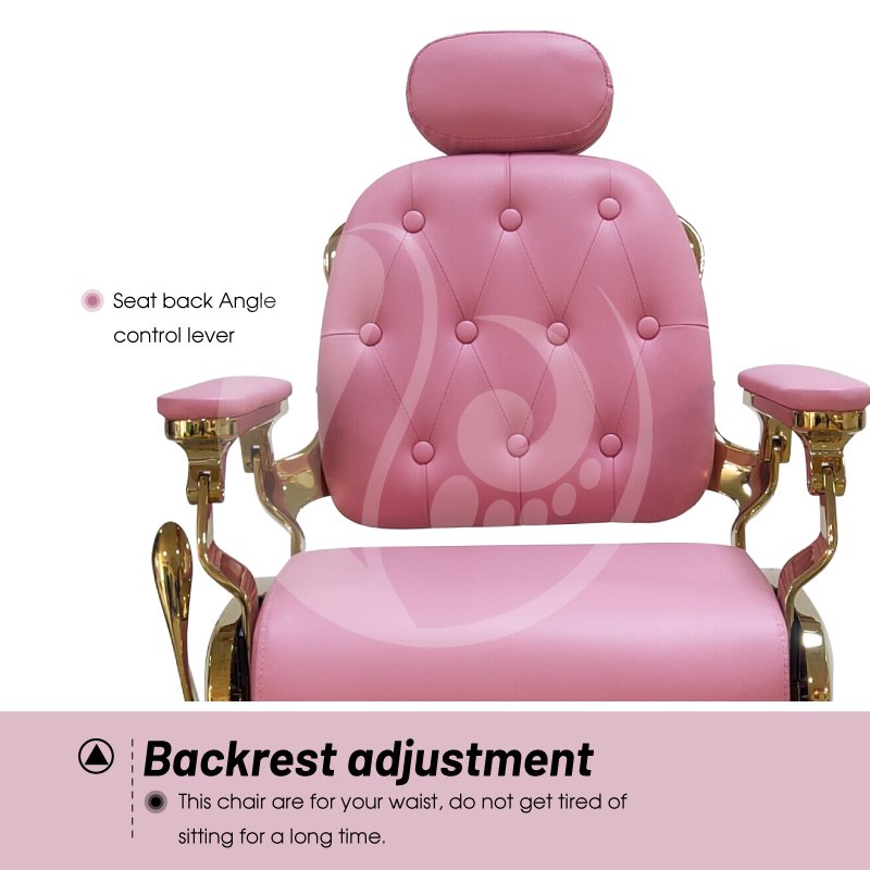 Customized hydraulic pump barbershop hair salon barber chair reclining salon chair heavy duty vintage for hairdresser