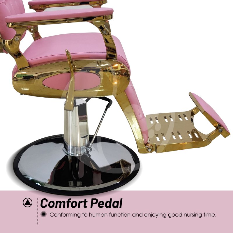 Customized hydraulic pump barbershop hair salon barber chair reclining salon chair heavy duty vintage for hairdresser