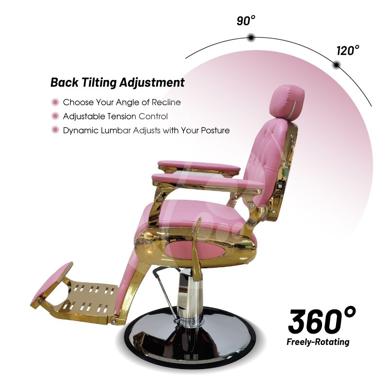Customized hydraulic pump barbershop hair salon barber chair reclining salon chair heavy duty vintage for hairdresser