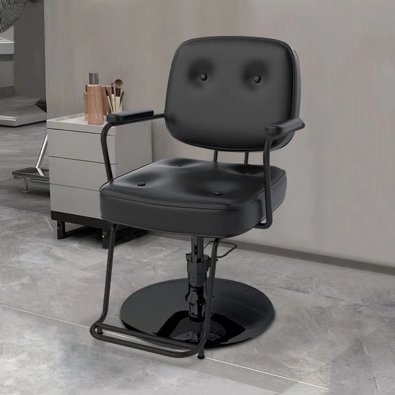 Fashion new salon armchair Hairdresser chair Lift rotating stainless steel armrests barber chair