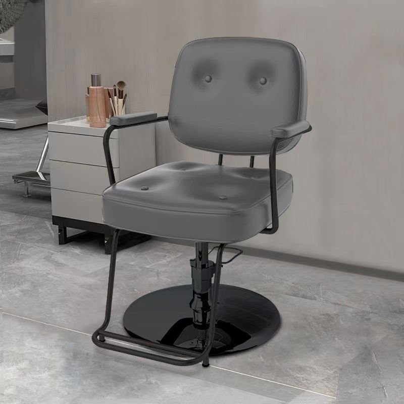 Fashion new salon armchair Hairdresser chair Lift rotating stainless steel armrests barber chair
