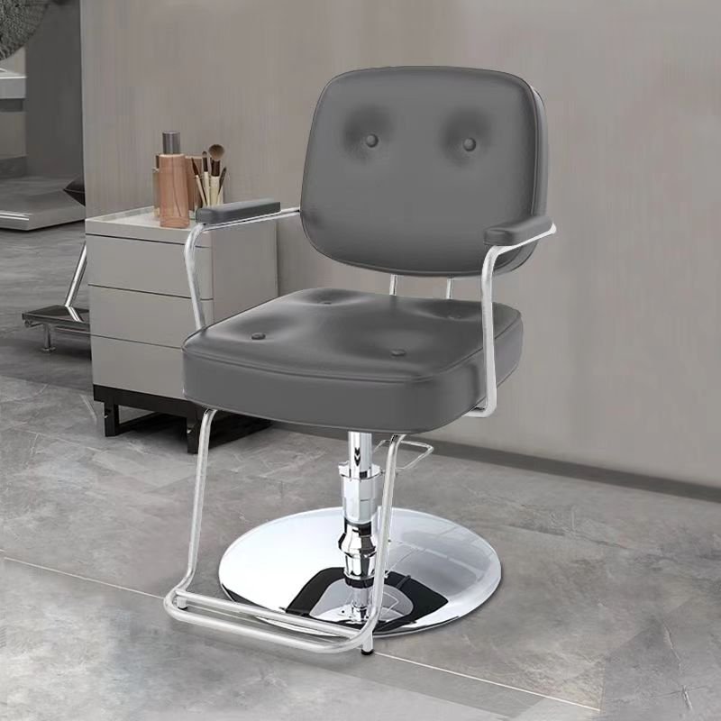 Fashion new salon armchair Hairdresser chair Lift rotating stainless steel armrests barber chair