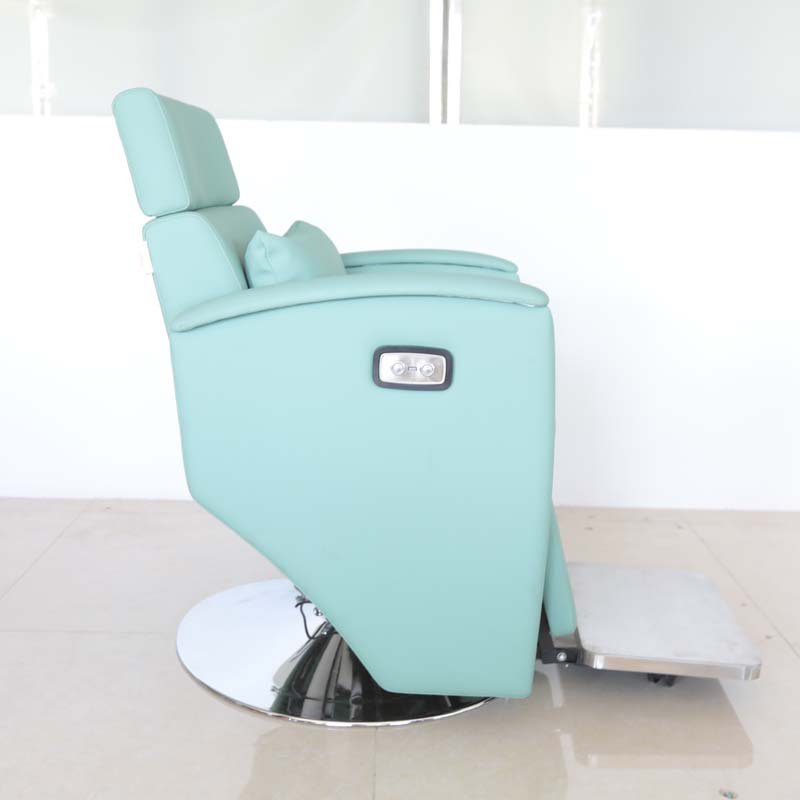 New hot selling electric inverted barber chair can be customized color stainless steel chassis high load bearing for barber shop