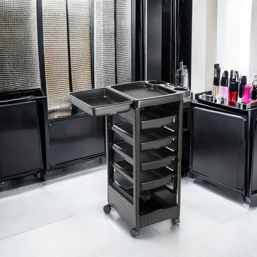 Personal Assistant Hair Salon Trolley Auxiliary Cart with 2 Inch Wheels