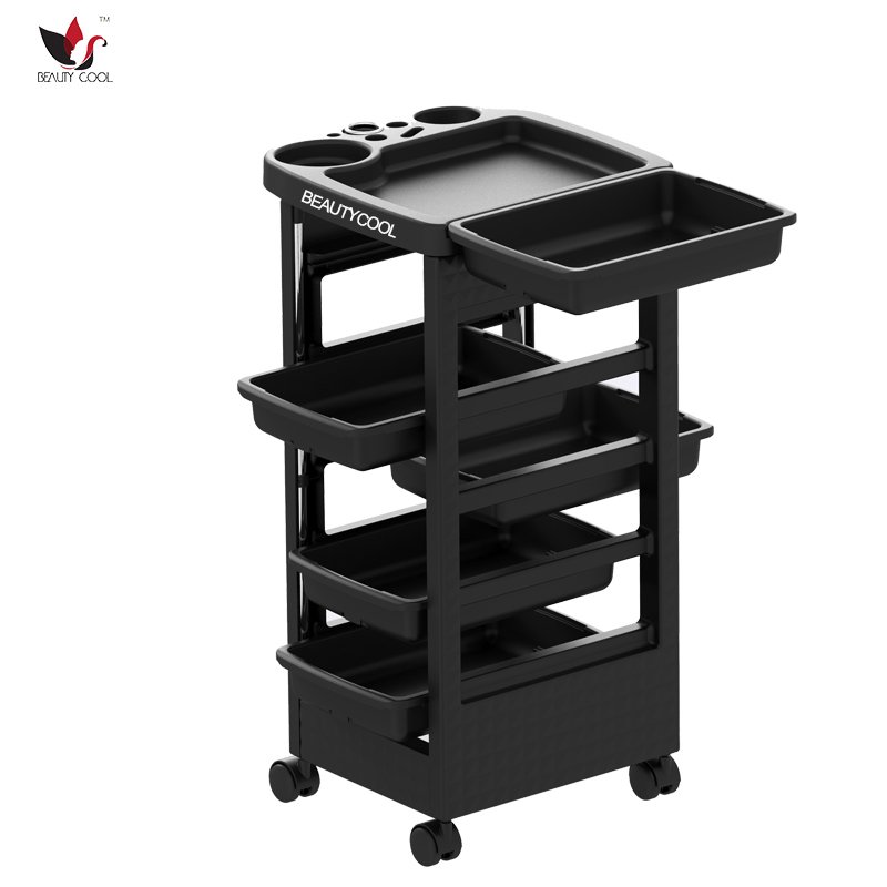 Personal Assistant Hair Salon Trolley Auxiliary Cart with 2 Inch Wheels