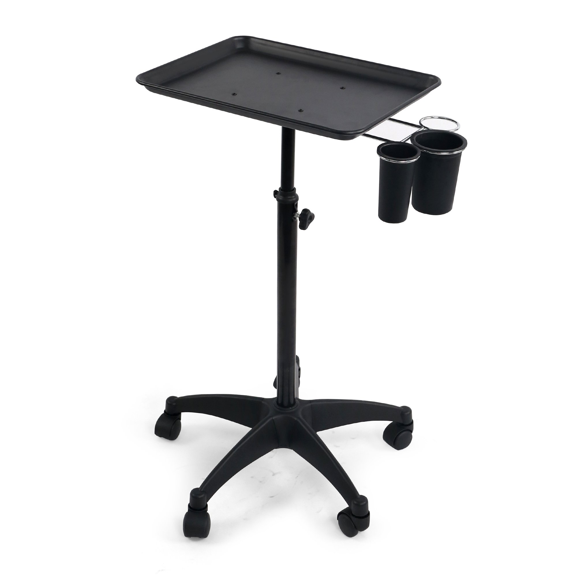 salon wholesalers black hair Dye stand with cup for hairdresser shop