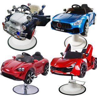 New Beauty Salon Special Barber Chair Children's Cartoon Car Seat Haircut Haircut Car Lift Chair Wholesale