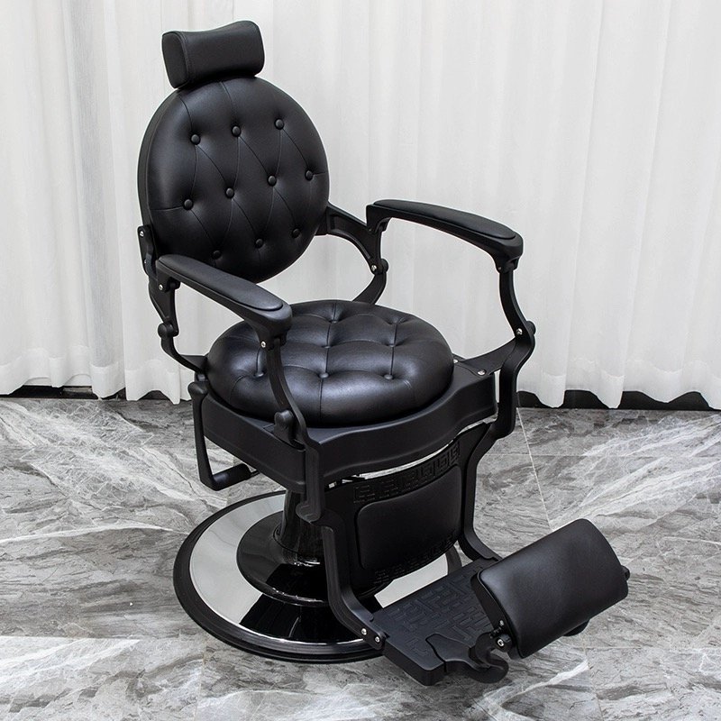Antique Luxury Swivel Synthetic Leather Beauty Salon Furniture Barber Shop Equipment Hydraulic Styling Barber Hair Cut Chair