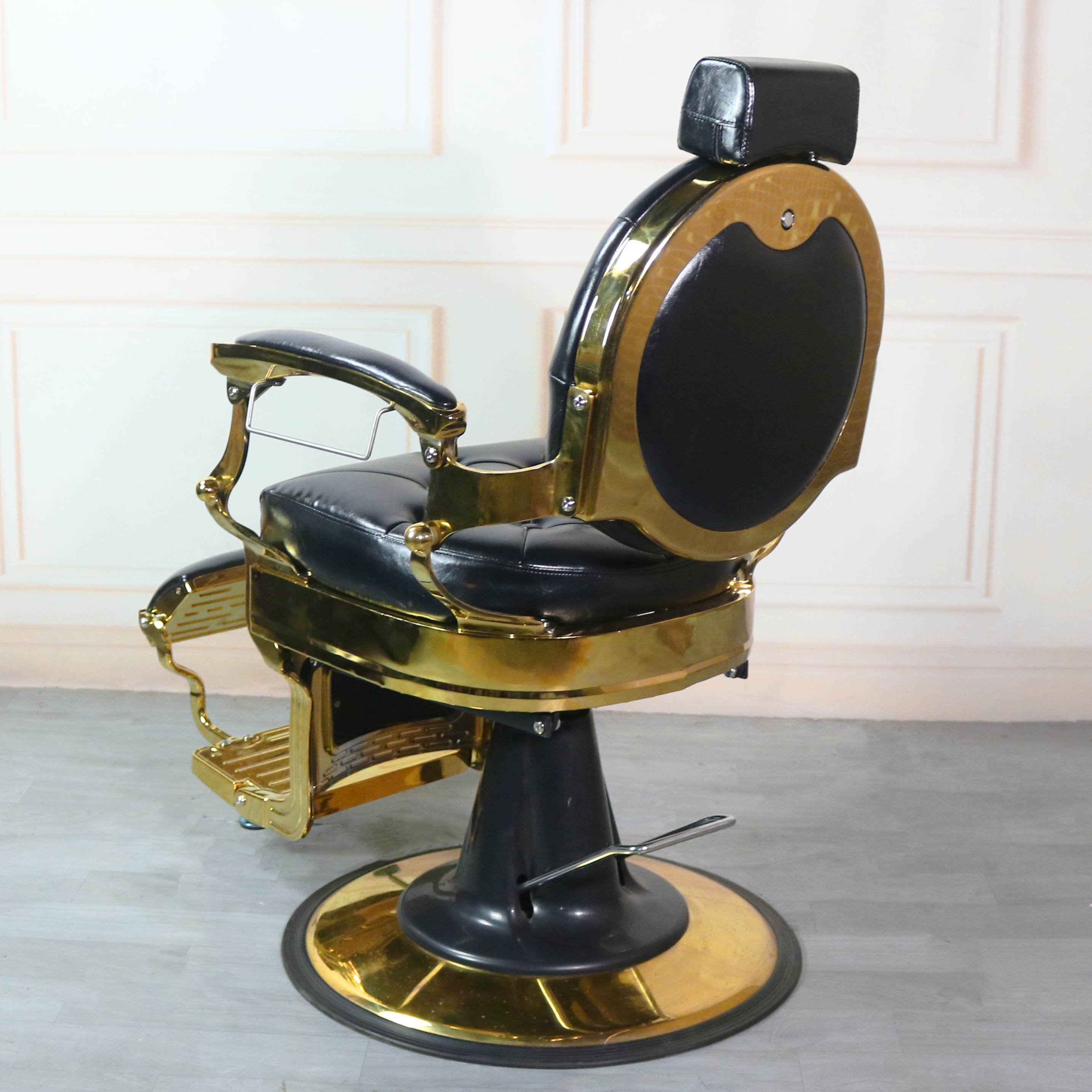 2023 heavy duty barber chair hair salon all purpose chair gold barber chair