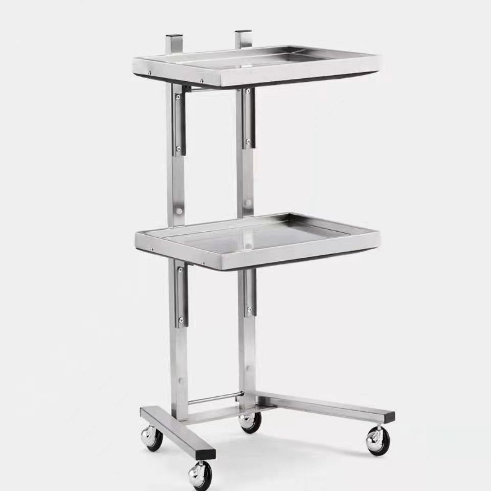 Stainless Tool Car barber shop Ironing And Dyeing Trolley Folding Storage Hair Salon Special Car