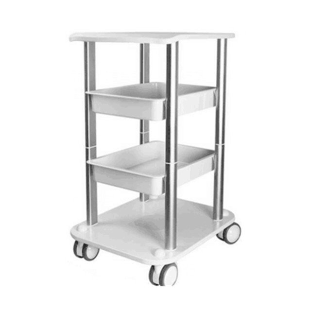 Beauty Tool Salon Trolley Cart with aluminium Salon Equipment Manicure Shelves