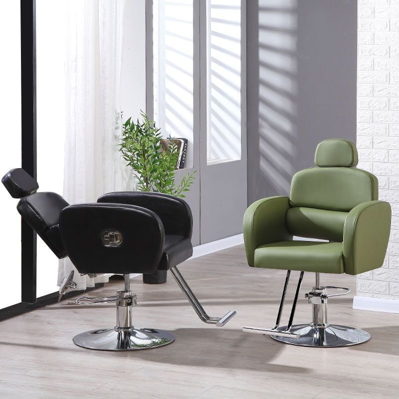 Wholesale Adjustable Swivel Modern Blue Haircut Saloon Chair Hair Salon Barber Chairs