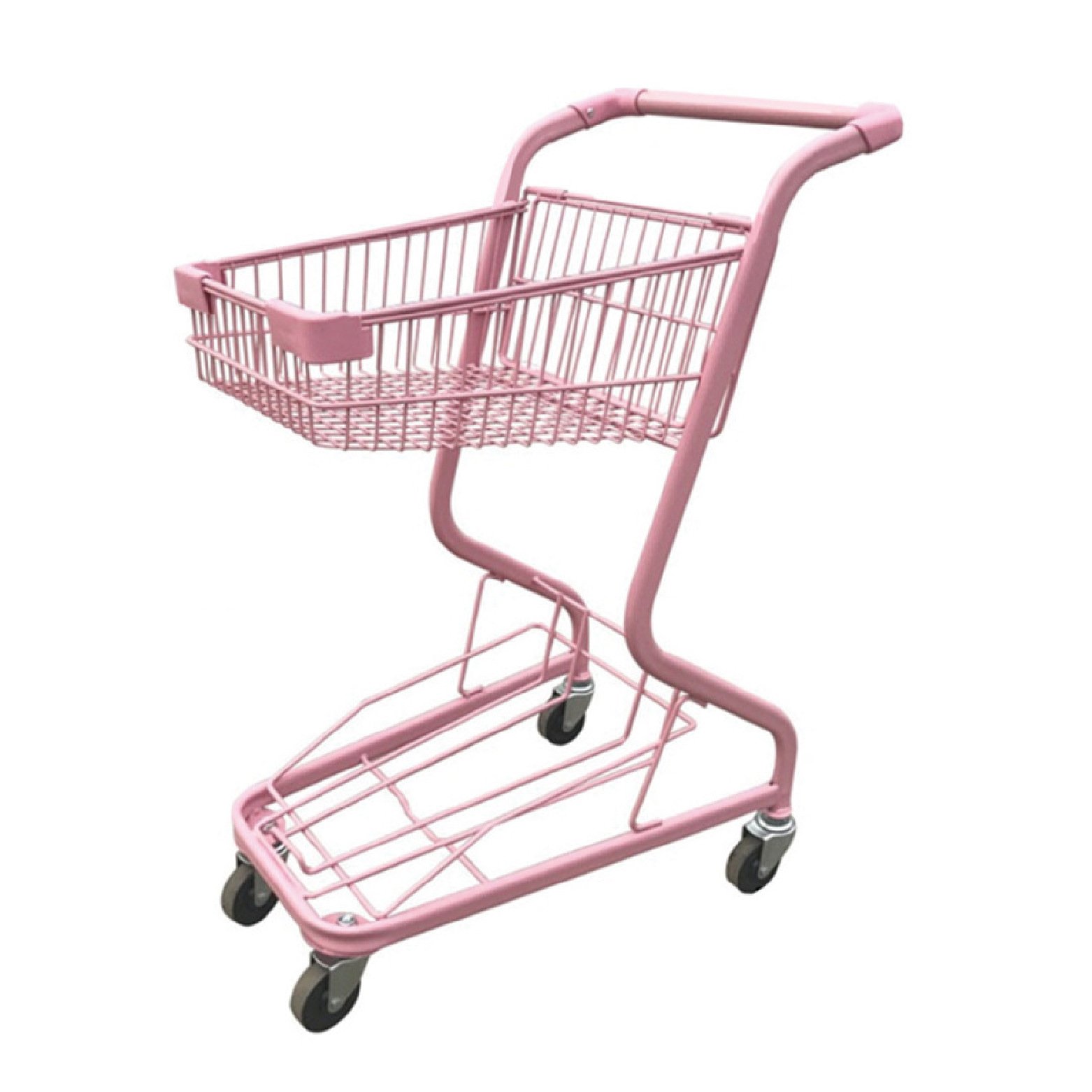FOCUS Wholesale Custom Trolley Supermarket Store Shopping Trolley Cart Customized Logo Shopping Cart