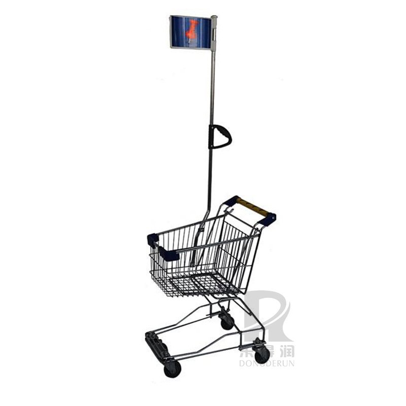 FOCUS Wholesale Custom Trolley Supermarket Store Shopping Trolley Cart Customized Logo Shopping Cart