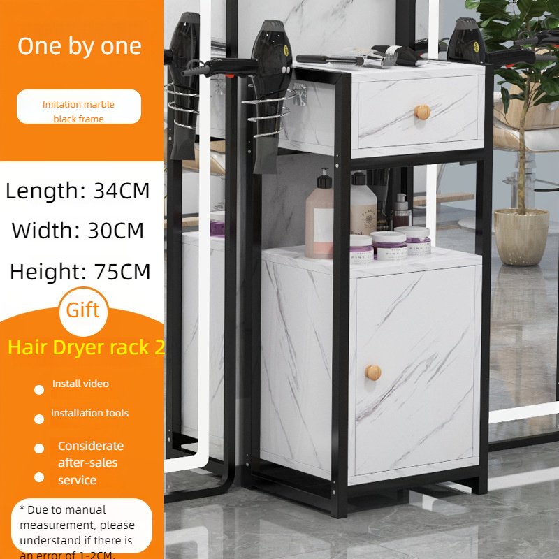Wood Salon Furniture Hair Salon Commodity Shelf Beauty Salon Tool Cabinet Barber Station Gold Storage Cabinet