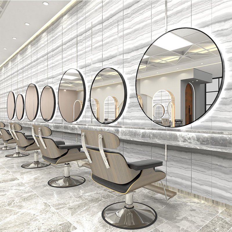 Diant Customized large full body mirror luxury salon makeup mirror dressing room clothing store Standing gold floor mirror