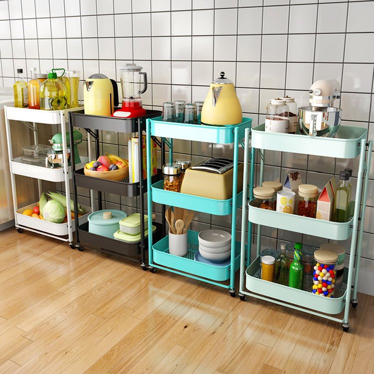 Home Kitchen shelve 3 tier foldable trolley