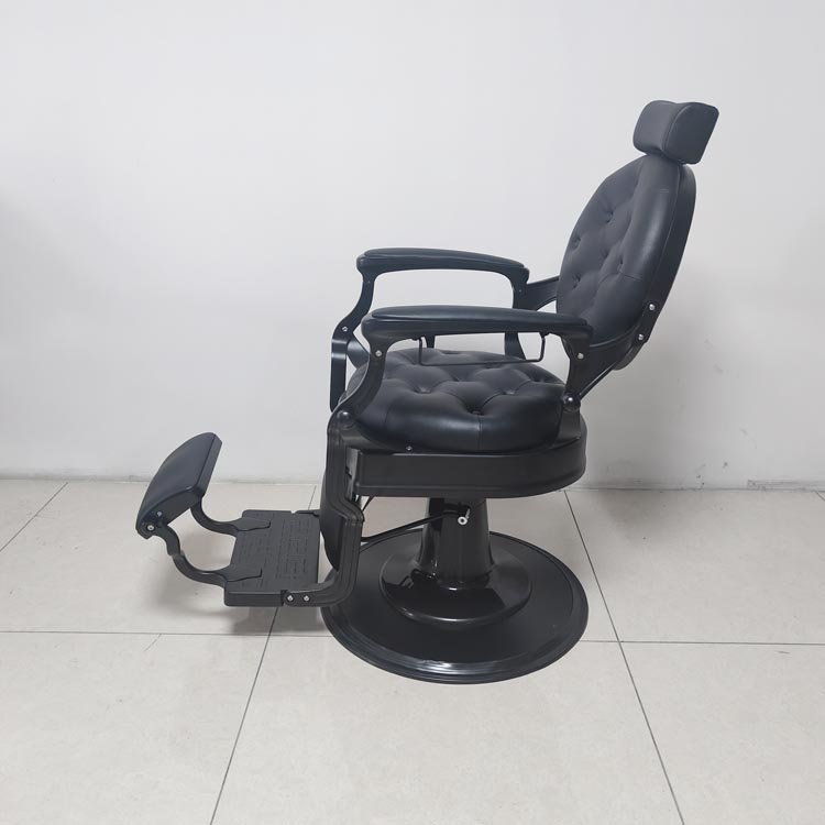 beauty salon all black retro barber chair salon chair for barbershop