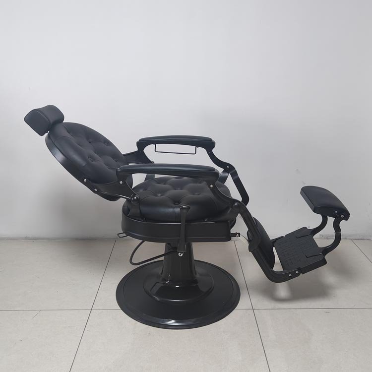 beauty salon all black retro barber chair salon chair for barbershop