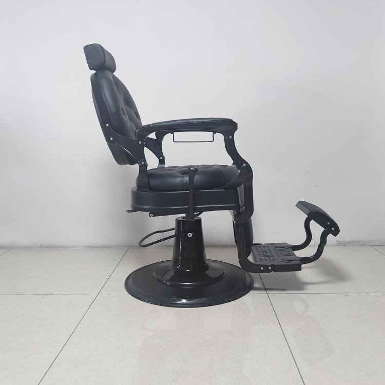 beauty salon all black retro barber chair salon chair for barbershop