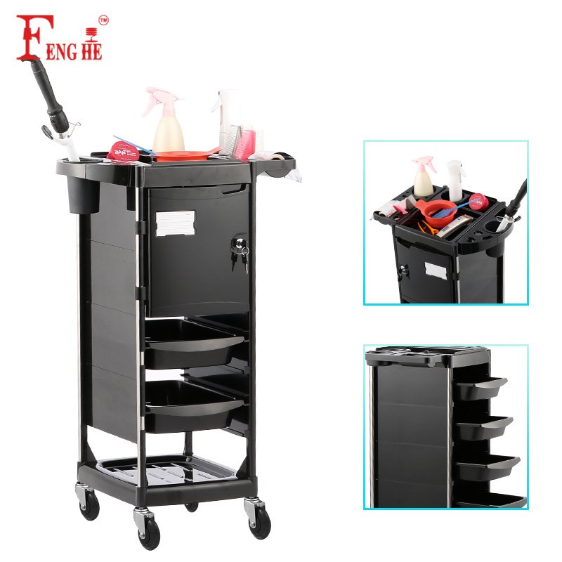 Wholesale OEM hair salon trolley barber station salon furniture