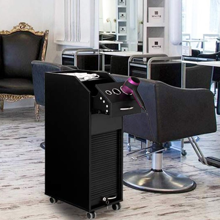 Manicure Salon SPA Tattoo Wooden Beauty Hair Cabinet Cart Utility Caddy Mobile Hairdresser Barber Tool Storage Organizer Trolley